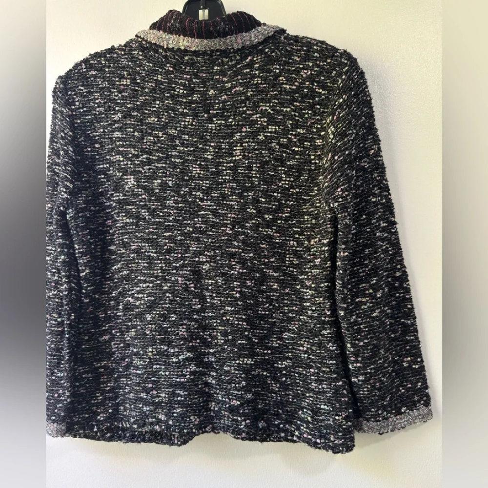 Y2K Vintage Mieka Black and Gray Textured Blazer